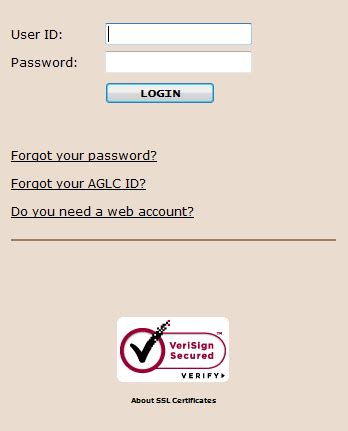 aglc log in